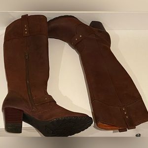 BORN Brown Leather Women’s Cowboy Boots 7.5